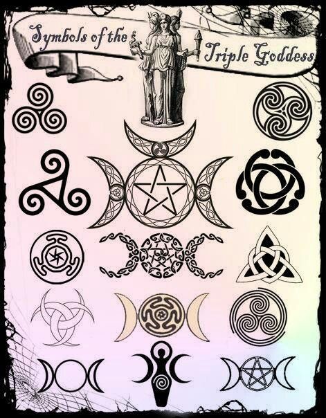 Wicca Triple Goddess Symbols